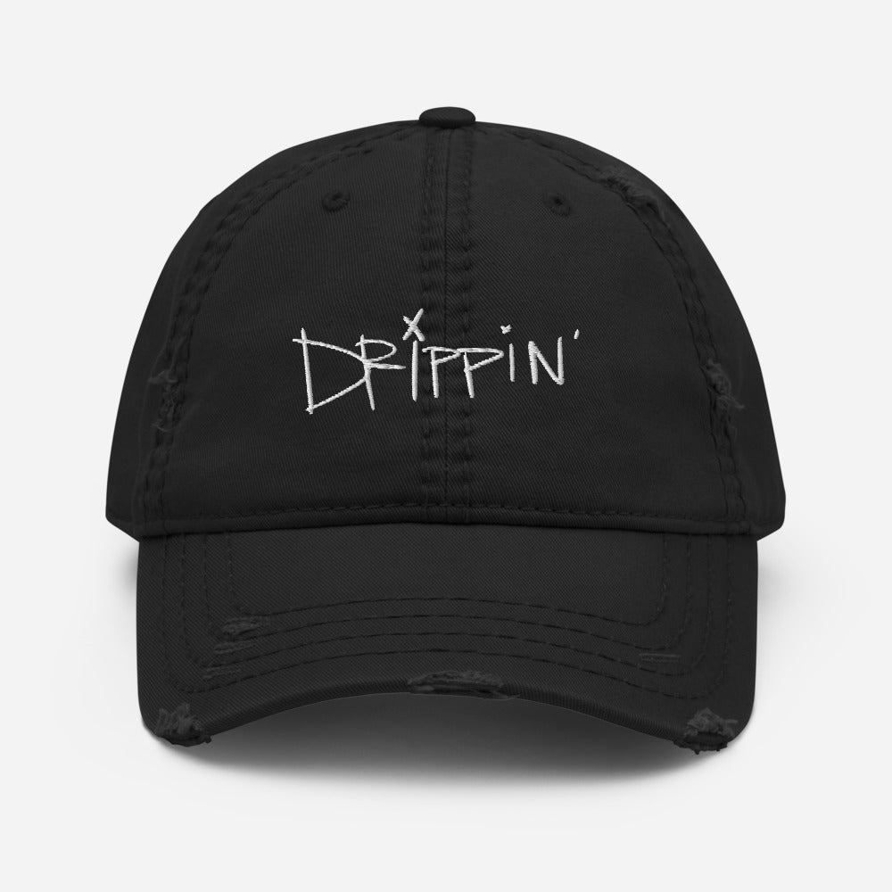 Drippin Distressed Dad Hat - ShamelessAve