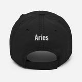 Aries Distressed Dad Hat - ShamelessAve