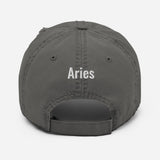 Aries Distressed Dad Hat - ShamelessAve
