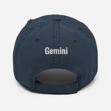 Gemini Distressed Dad Hat - ShamelessAve