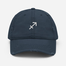 Load image into Gallery viewer, Sagittarius Distressed Dad Hat - ShamelessAve
