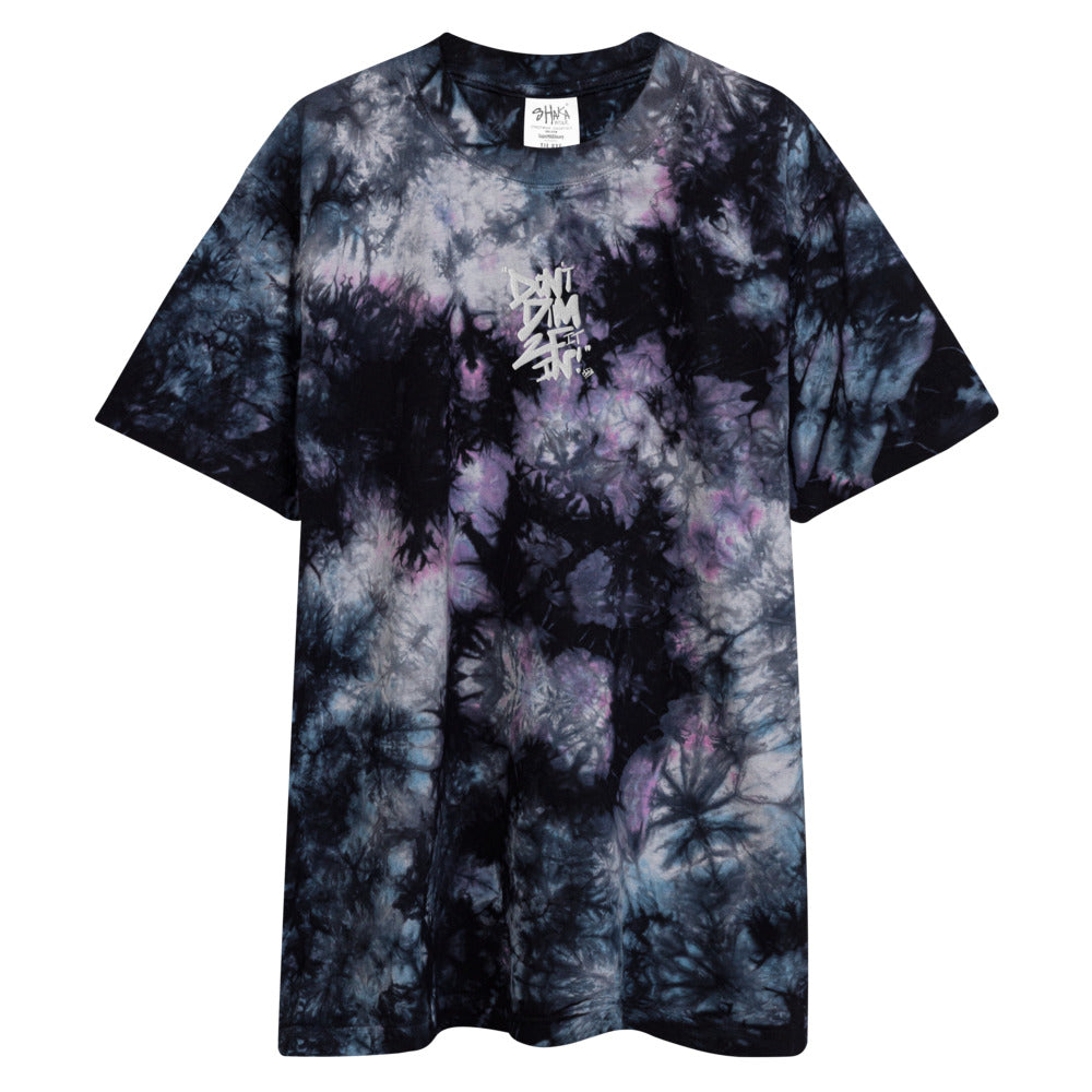 Don't Dim To Fit In! Oversized tie-dye t-shirt